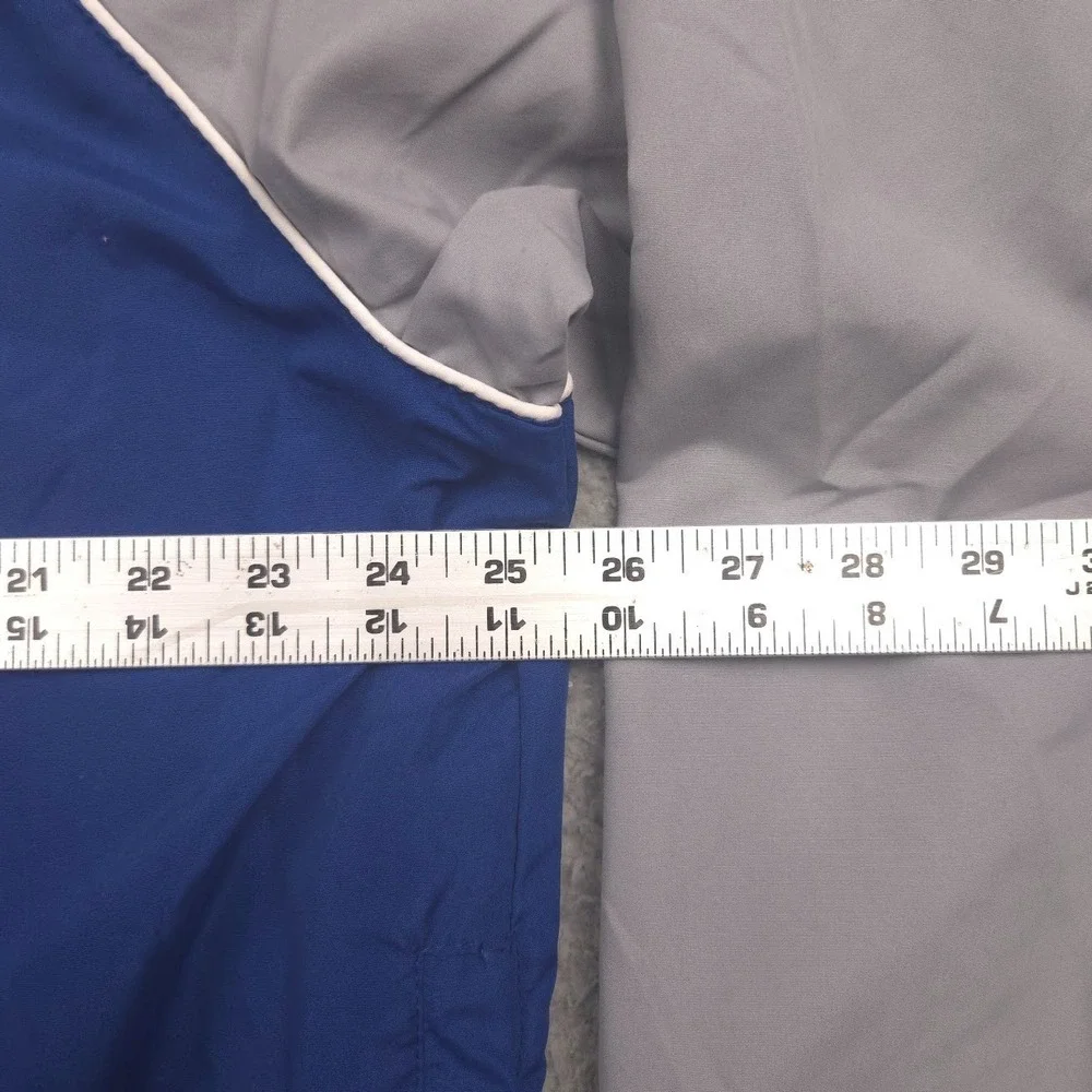 NFL Colts Pullover Jacket Mens‎ Large Blue Gray Lined V Neck Windbreaker Vintage